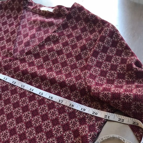 Red Print Blouse - Picture 4 of 8